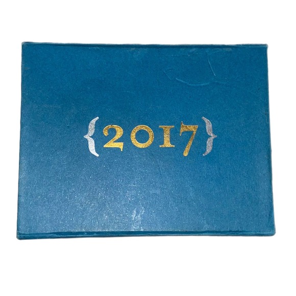 Rustic Cuff Blue and Green Bracelet with Gold Accents - Picture 3 of 4